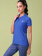 Women Solid Slim Fit Polo T-shirt with MATPIQ