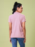 Women Solid Slim Fit Polo T-shirt with MATPIQ