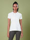Women Solid Slim Fit Polo T-shirt with MATPIQ