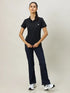 Women Solid Slim Fit Polo T-shirt with MATPIQ