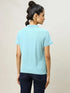 Women Solid Slim Fit Polo T-shirt with MATPIQ