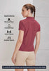 Women Solid Slim Fit Polo T-shirt with MATPIQ