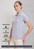 Women Solid Slim Fit Polo T-shirt with MATPIQ