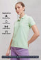 Women Solid Slim Fit Polo T-shirt with MATPIQ