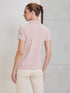 Women Solid Slim Fit Polo T-shirt with MATPIQ