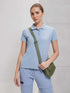 Women Solid Slim Fit Polo T-shirt with MATPIQ