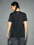 Women Colorblock Slim Fit Round Neck Sports T-shirt with TECHNOCOOL+