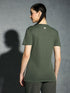 Women Colorblock Slim Fit Round Neck Sports T-shirt with TECHNOCOOL+