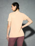 Women Colorblock Slim Fit Round Neck Sports T-shirt with TECHNOCOOL+
