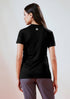 Women Solid Slim Fit Round Neck T-shirt with TECHNO COOL