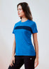 Women Solid Slim Fit Round Neck T-shirt with TECHNO COOL