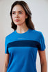 Women Solid Slim Fit Round Neck T-shirt with TECHNO COOL