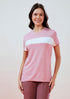 Women Solid Slim Fit Round Neck T-shirt with TECHNO COOL