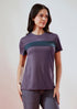 Women Solid Slim Fit Round Neck T-shirt with TECHNO COOL