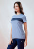Women Solid Slim Fit Round Neck T-shirt with TECHNO COOL