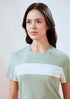 Women Solid Slim Fit Round Neck T-shirt with TECHNO COOL