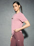 Women Printed Slim Fit Round Neck T-shirt with TECHNOCOOL+