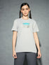 Women Printed Slim Fit Round Neck T-shirt with TECHNOCOOL+
