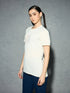 Women Printed Slim Fit Round Neck T-shirt with TECHNOCOOL+