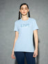 Women Printed Slim Fit Round Neck T-shirt with TECHNOCOOL+