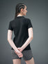 Women Solid Slim Fit Polo T-shirt with MATPIQ