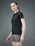 Women Solid Slim Fit Polo T-shirt with MATPIQ