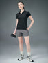 Women Solid Slim Fit Polo T-shirt with MATPIQ