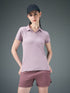 Women Solid Slim Fit Polo T-shirt with MATPIQ