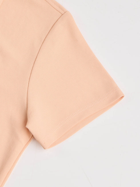 Women Solid Slim Fit Polo T-shirt with MATPIQ