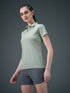 Women Solid Slim Fit Polo T-shirt with MATPIQ