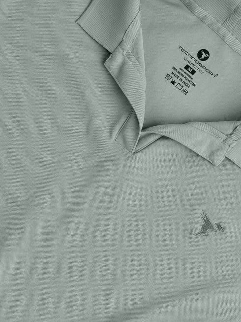 Women Solid Slim Fit Polo T-shirt with MATPIQ