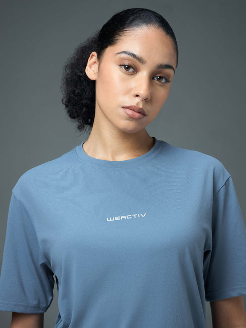 Women Printed Boxy Fit Round Neck T-shirt with COTFLEX