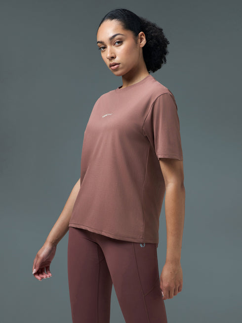 Women Printed Boxy Fit Round Neck T-shirt with COTFLEX