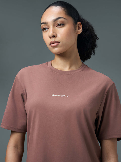 Women Printed Boxy Fit Round Neck T-shirt with COTFLEX