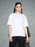 Women Printed Boxy Fit Round Neck T-shirt with COTFLEX