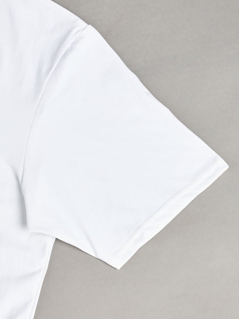 Women Printed Boxy Fit Round Neck T-shirt with COTFLEX