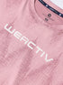 Women Jacquard Boxy Fit Round Neck T-shirt with DOUBLE COOL