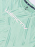Women Jacquard Boxy Fit Round Neck T-shirt with DOUBLE COOL