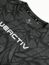 Women Jacquard Boxy Fit Round Neck T-shirt with DOUBLE COOL