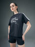 Women Printed Relaxed Fit Round Neck T-shirt with ELASTOPLUS