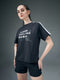 Women Printed Relaxed Fit Round Neck T-shirt with ELASTOPLUS