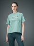 Women Printed Relaxed Fit Round Neck T-shirt with ELASTOPLUS