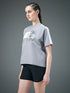 Women Printed Relaxed Fit Round Neck T-shirt with ELASTOPLUS