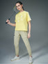 Women Printed Relaxed Fit Round Neck T-shirt with ELASTOPLUS