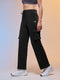 Women Solid Straight Fit Cargo Trackpants with TECHNOCOOL+