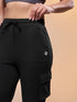 Women Solid Straight Fit Cargo Trackpants with TECHNOCOOL+
