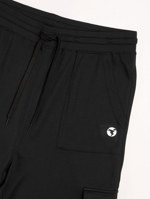 Women Solid Straight Fit Cargo Trackpants with TECHNOCOOL+