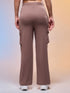 Women Solid Straight Fit Cargo Trackpants with TECHNOCOOL+