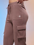 Women Solid Straight Fit Cargo Trackpants with TECHNOCOOL+
