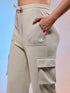 Women Solid Straight Fit Cargo Trackpants with TECHNOCOOL+